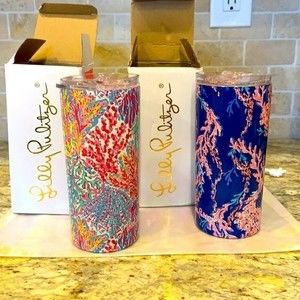 Set of 2 Lilly Pulitzer insulated tumblers new in box